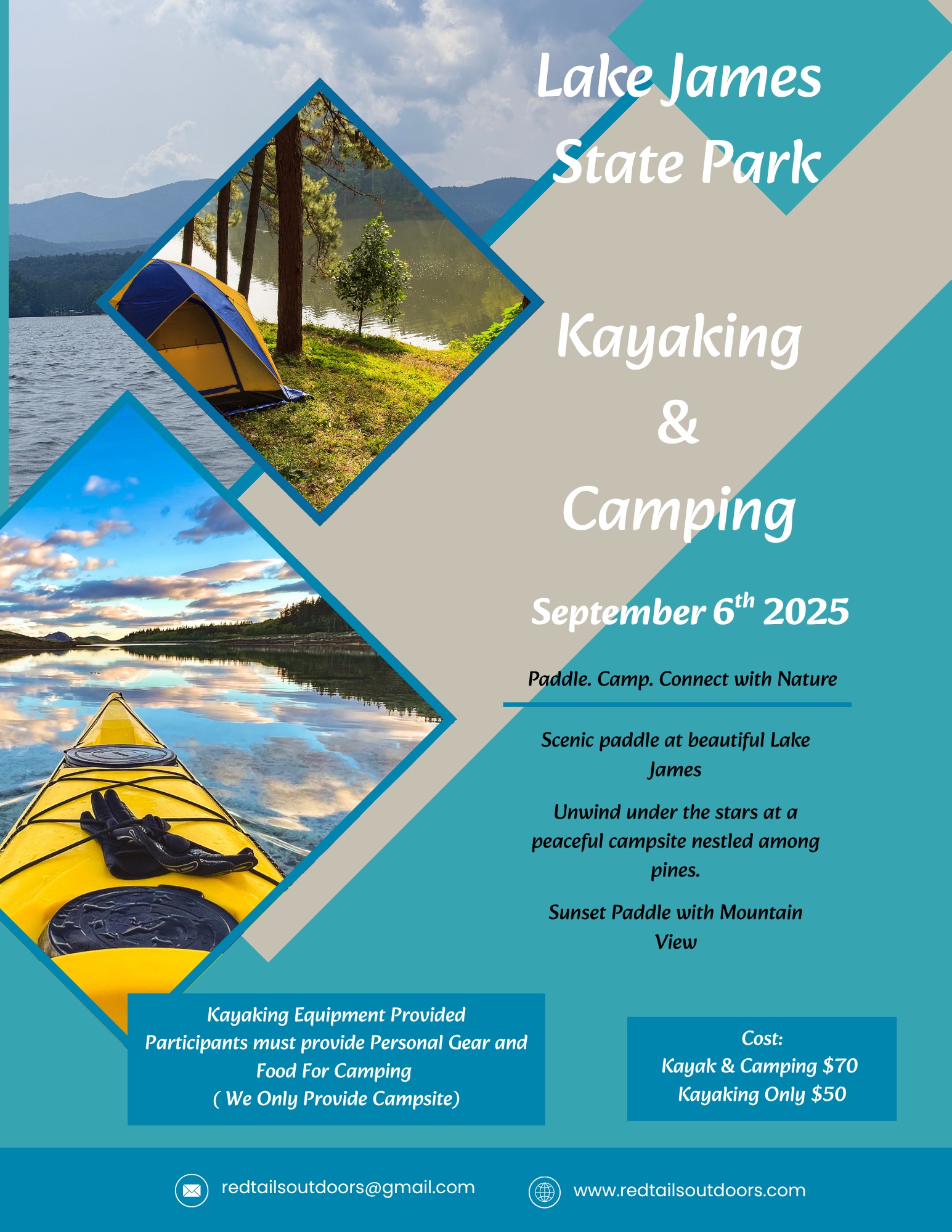 Lake James State Park Kayaking & Camping